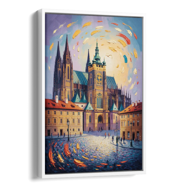 St. Vitus Cathedral Majesty Side - White Canvas Wall Art