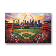 St. Louis Cardinals Busch Stadium - Canvas Wall Art - Front