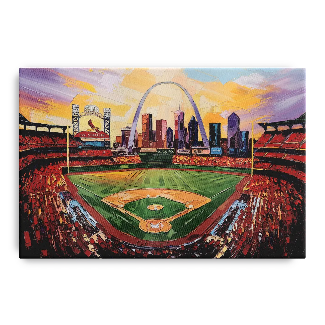 St. Louis Cardinals Stadium Front - Canvas Wall Art
