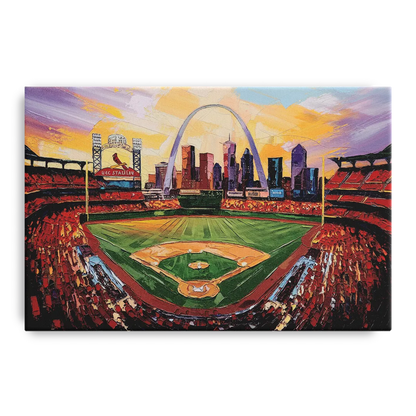 St. Louis Cardinals Stadium Front - Canvas Wall Art