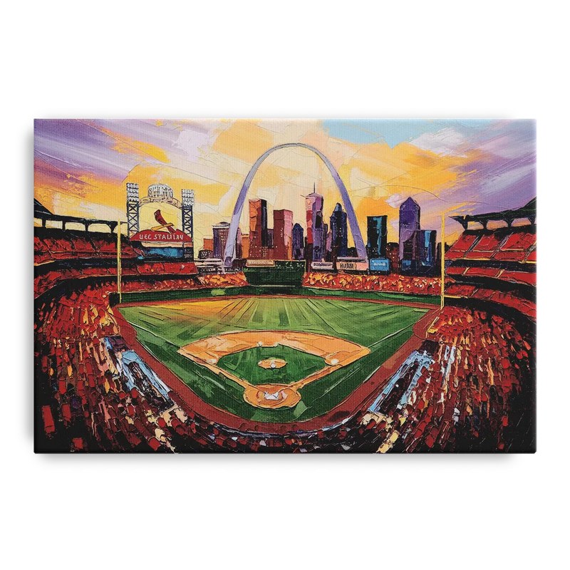 St. Louis Cardinals Stadium Front - Canvas Wall Art