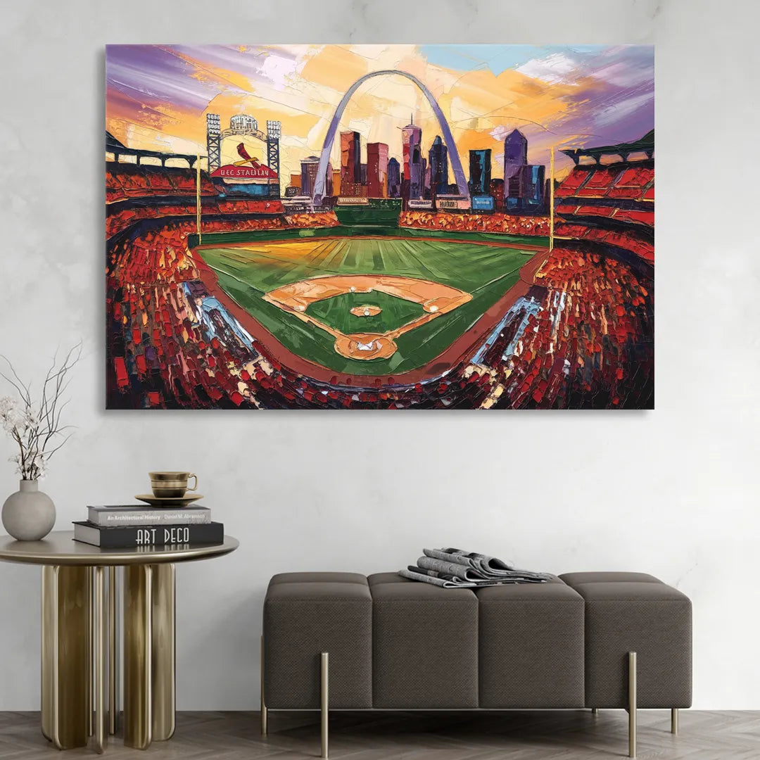 St. Louis Cardinals Stadium Sitting Room - Canvas Wall Art