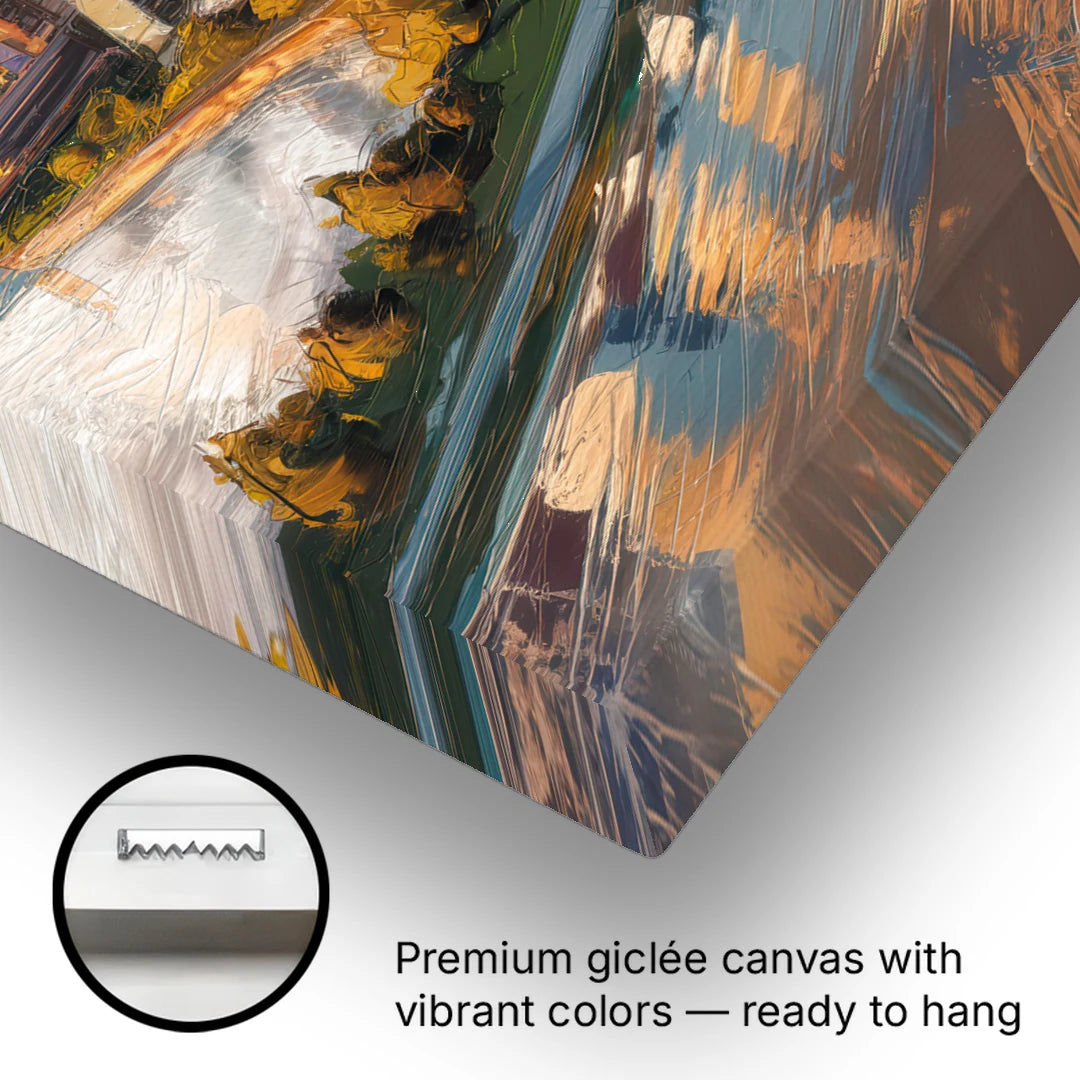 St. Louis Downtown Aerial View - Canvas Wall Art - Gallery Wrap Corner