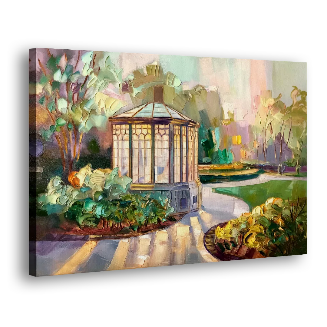 St. Louis Forest Park Landscape Side - Canvas Wall Art