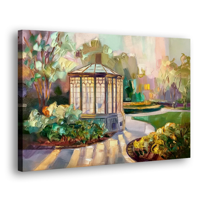 St. Louis Forest Park Landscape Side - Canvas Wall Art