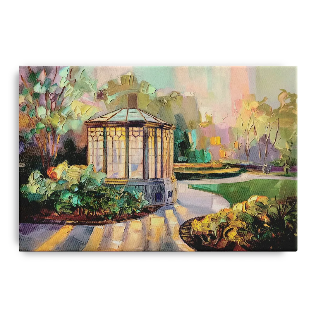 St. Louis Forest Park Landscape Front - Canvas Wall Art