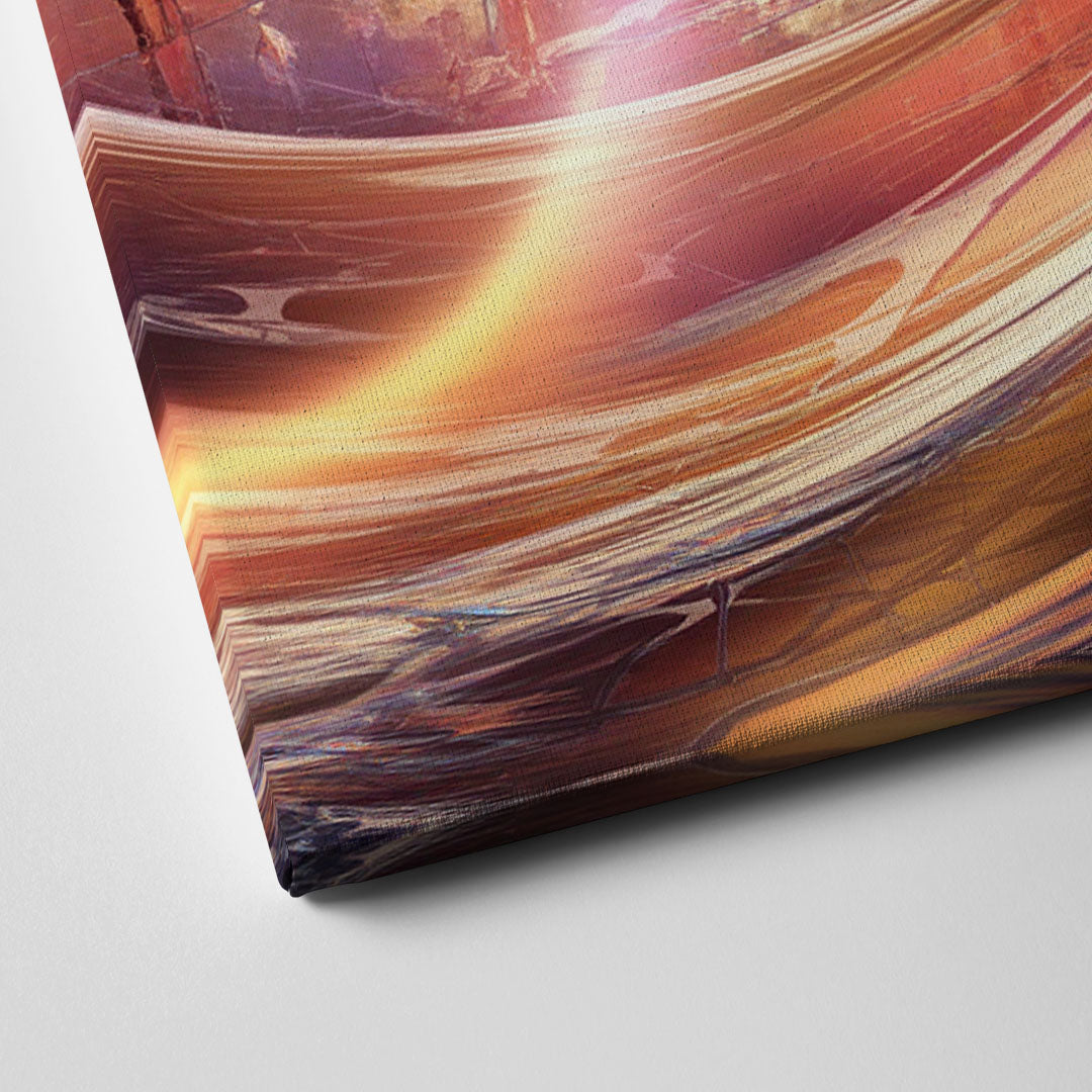 St. Louis Skyline at Sunset Canvas Close Up