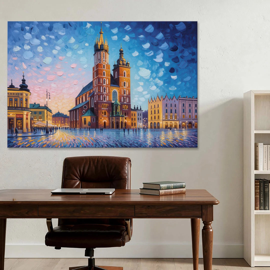 St. Mary's Basilica - Canvas Wall Art - Office - 60x40