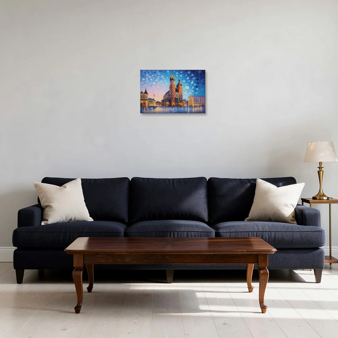 St. Mary's Basilica - Canvas Wall Art - Sofa - 18x12