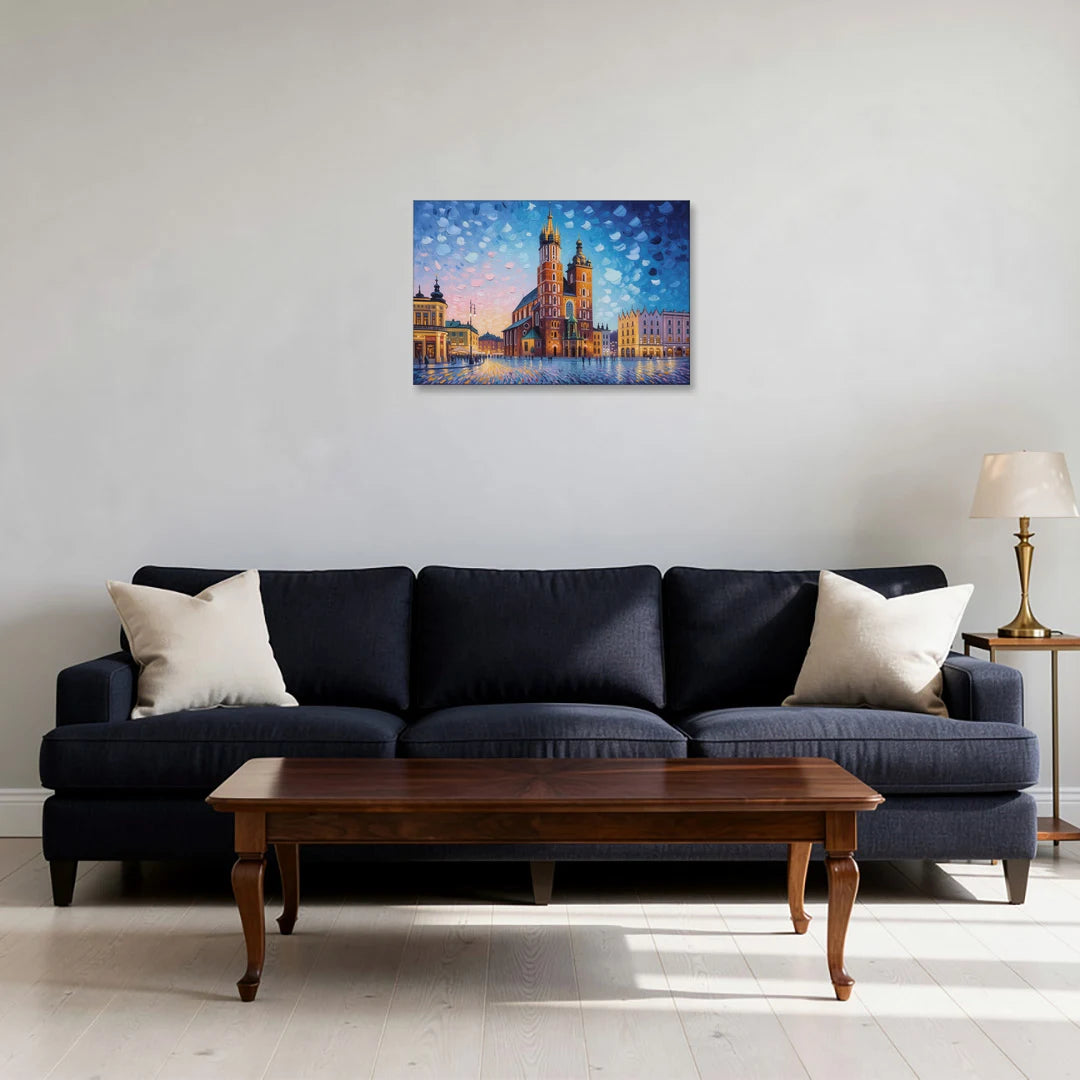 St. Mary's Basilica - Canvas Wall Art - Sofa - 24x16