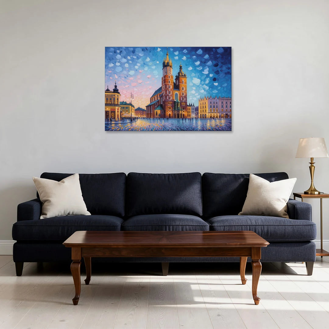 St. Mary's Basilica - Canvas Wall Art - Sofa - 36x24