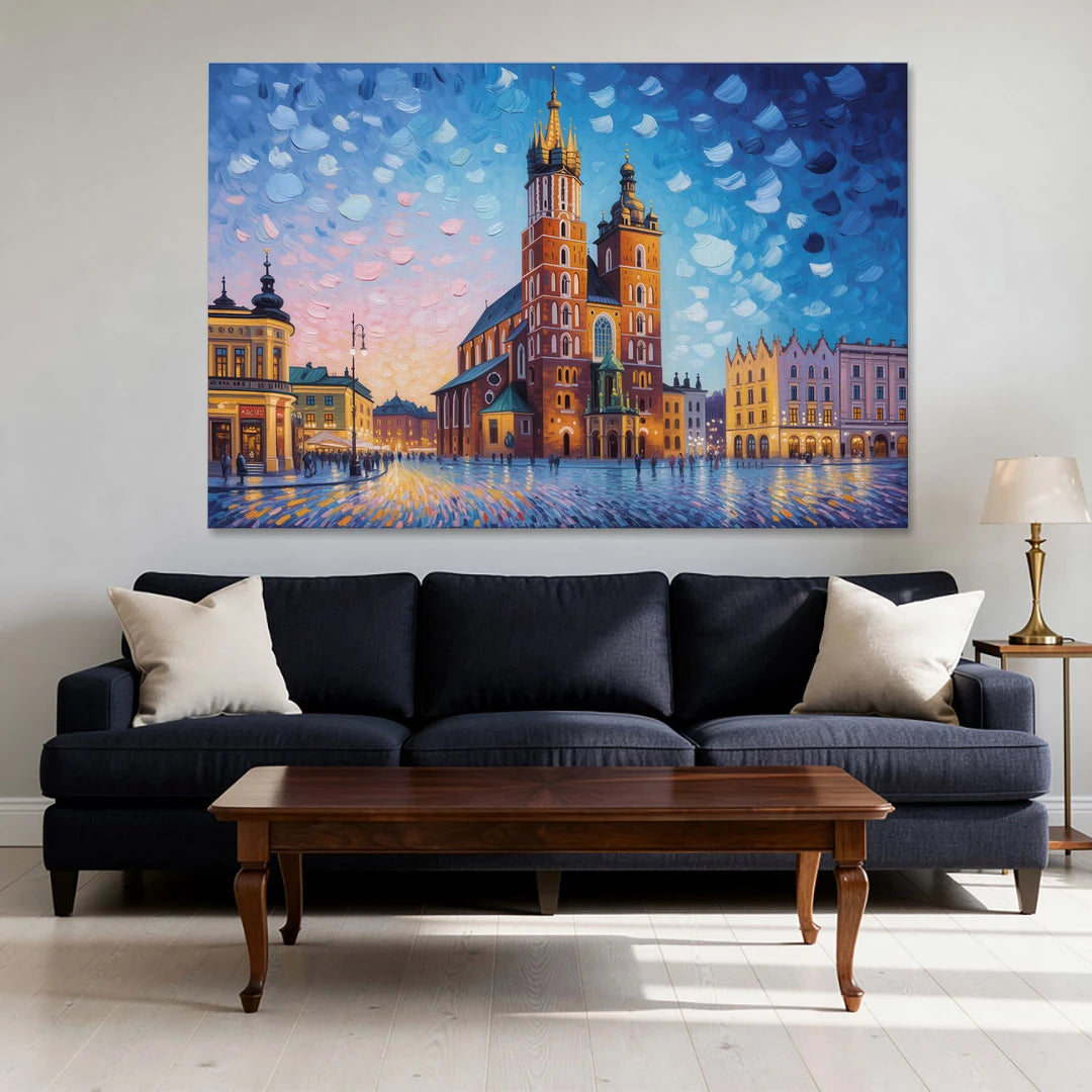 St. Mary's Basilica - Canvas Wall Art - Sofa - 60x40