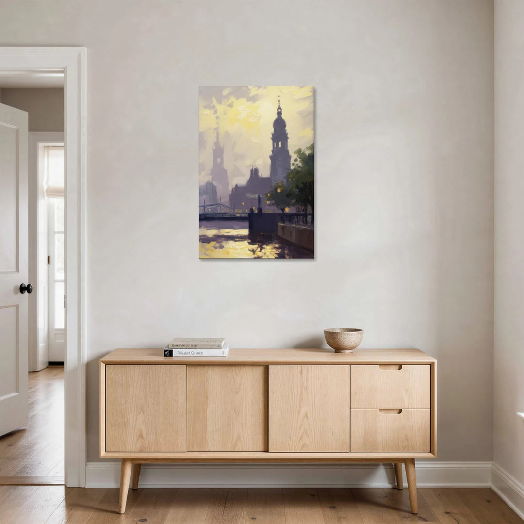 St. Michaelis Silhouette - Canvas Wall Art - Coffee Table - 24x36