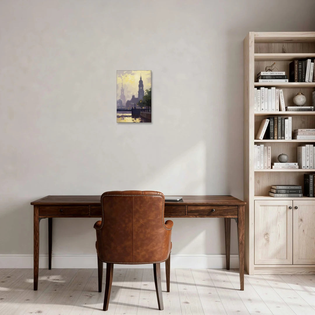 St. Michaelis Silhouette - Canvas Wall Art - Office - 12x18