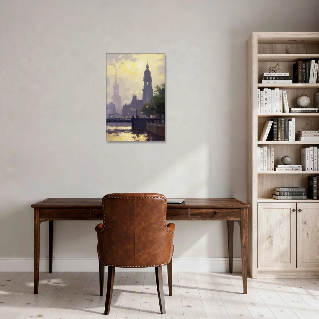St. Michaelis Silhouette - Canvas Wall Art - Office - 20x30