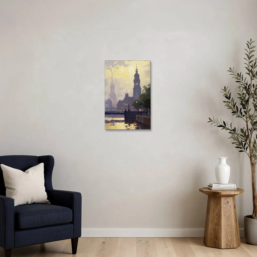 St. Michaelis Silhouette - Canvas Wall Art - Sofa - 16x24