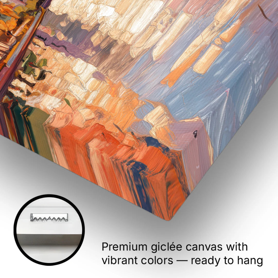 St. Petersburg Downtown Charm - Canvas Wall Art - Gallery Wrap Corner