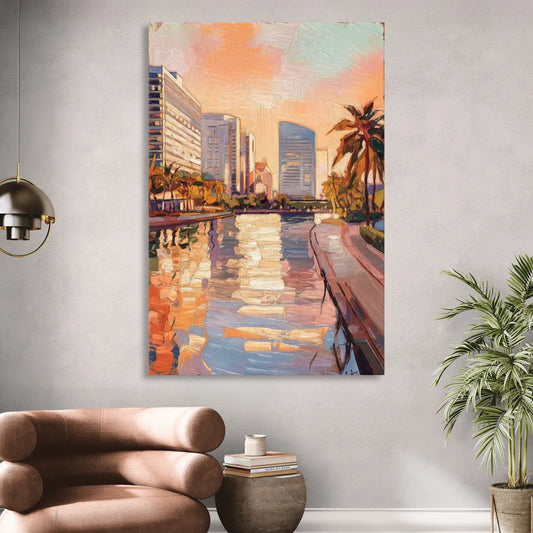 St. Petersburg Downtown Charm Living Room - Canvas Wall Art