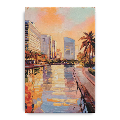 St. Petersburg Downtown Charm Front - Canvas Wall Art