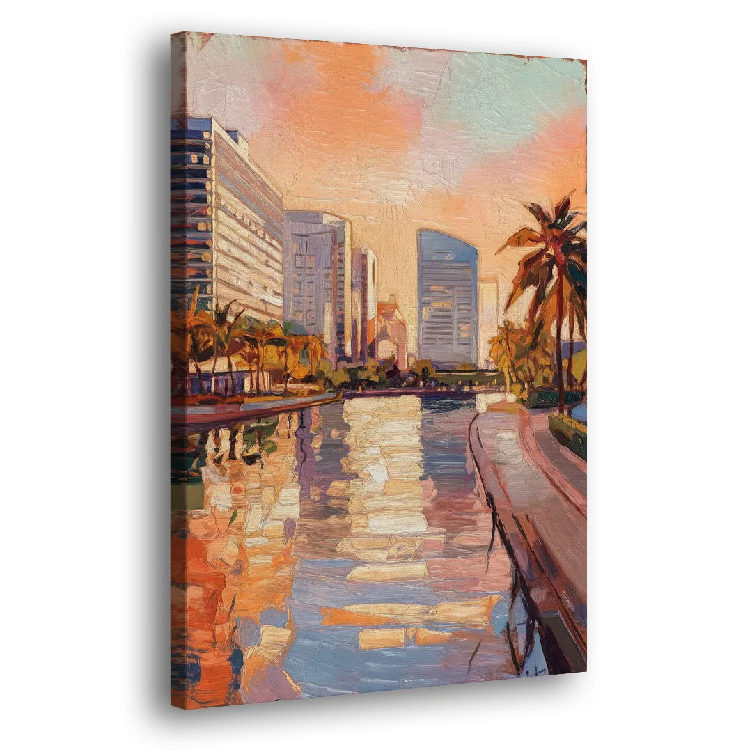 St. Petersburg Downtown Charm Side - Canvas Wall Art