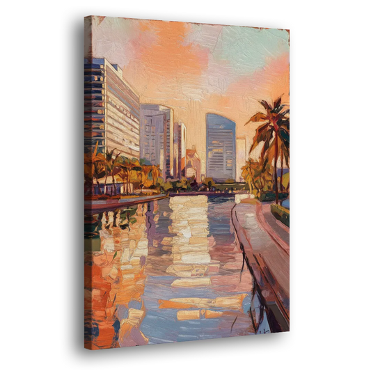 St. Petersburg Downtown Charm Side - Canvas Wall Art