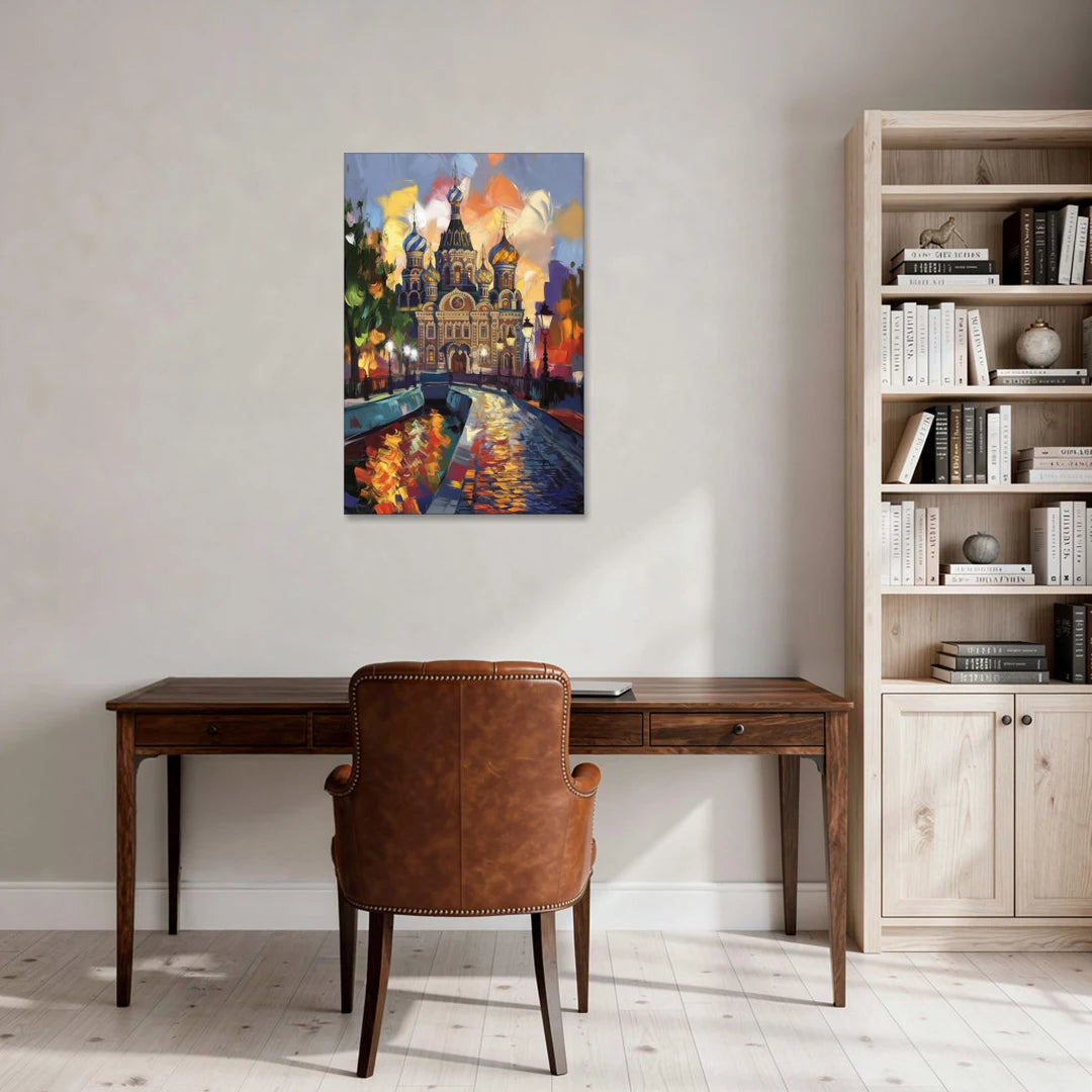 St. Petersburg Historic District - Canvas Wall Art - Office - 24x36