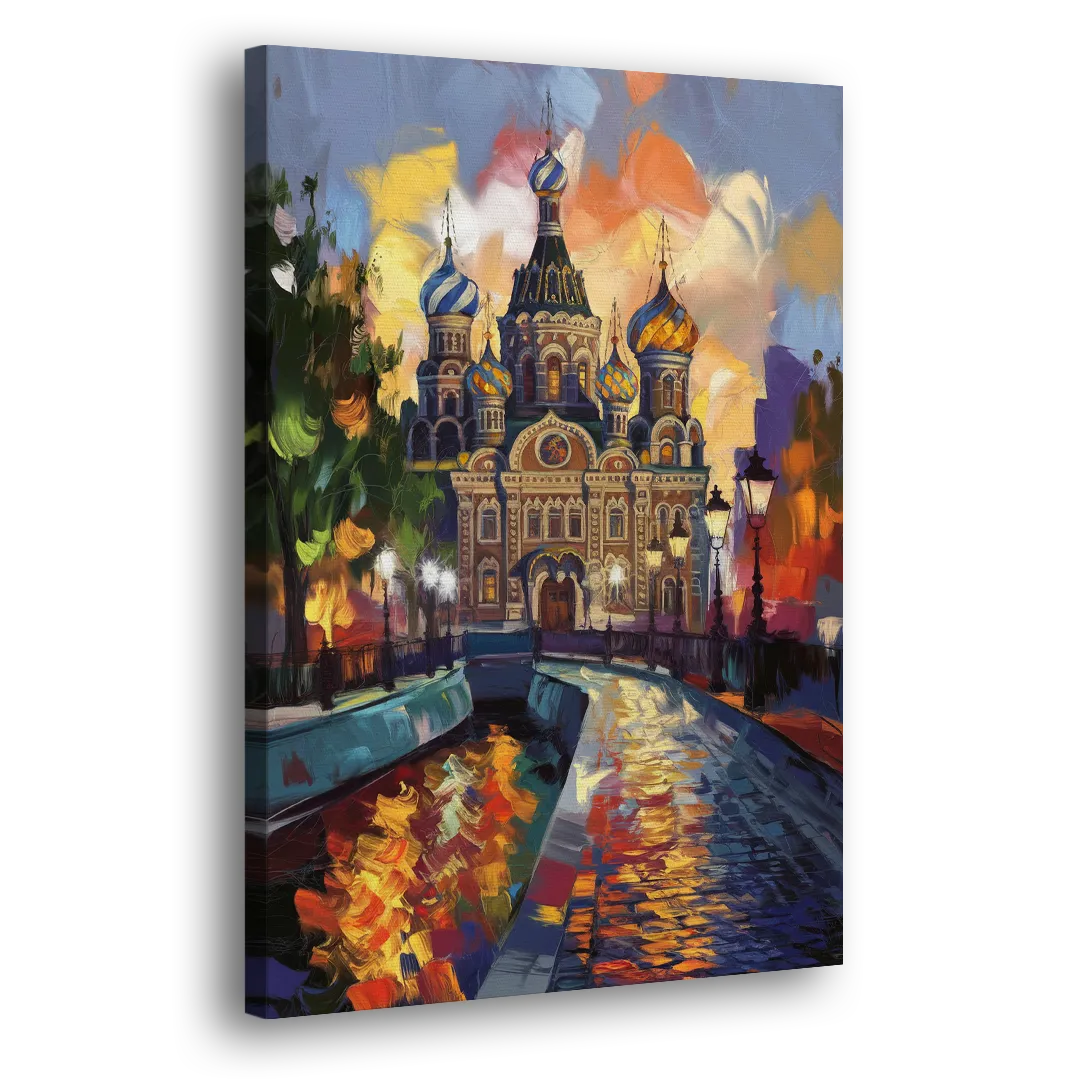 St. Petersburg Historic District Side - Canvas Wall Art