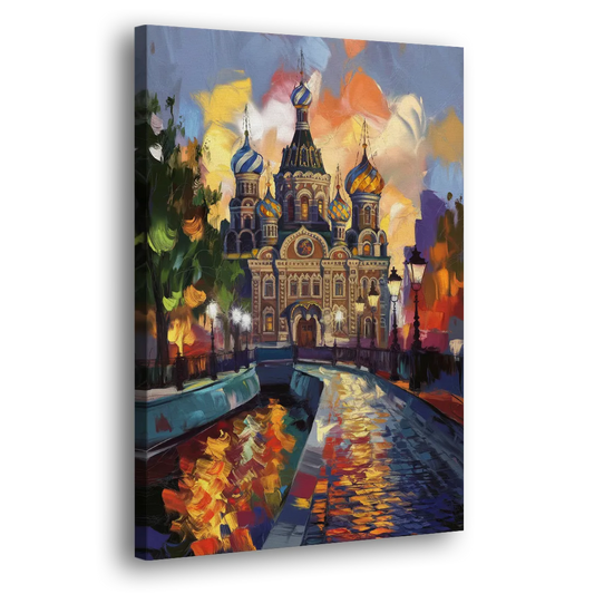 St. Petersburg Historic District Side - Canvas Wall Art