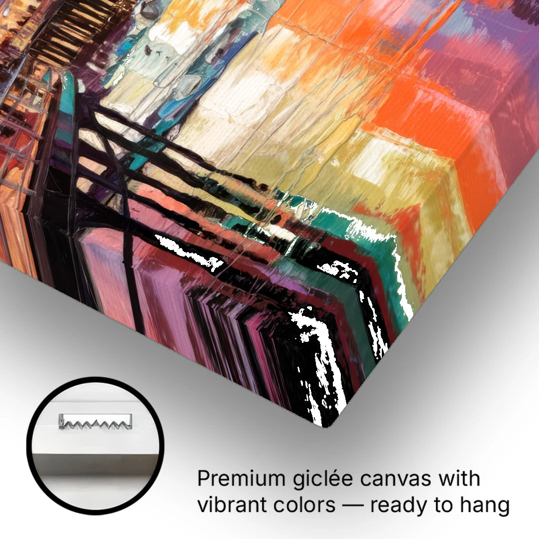 St. Petersburg Pier Vibes - Canvas Wall Art - Gallery Wrap Corner