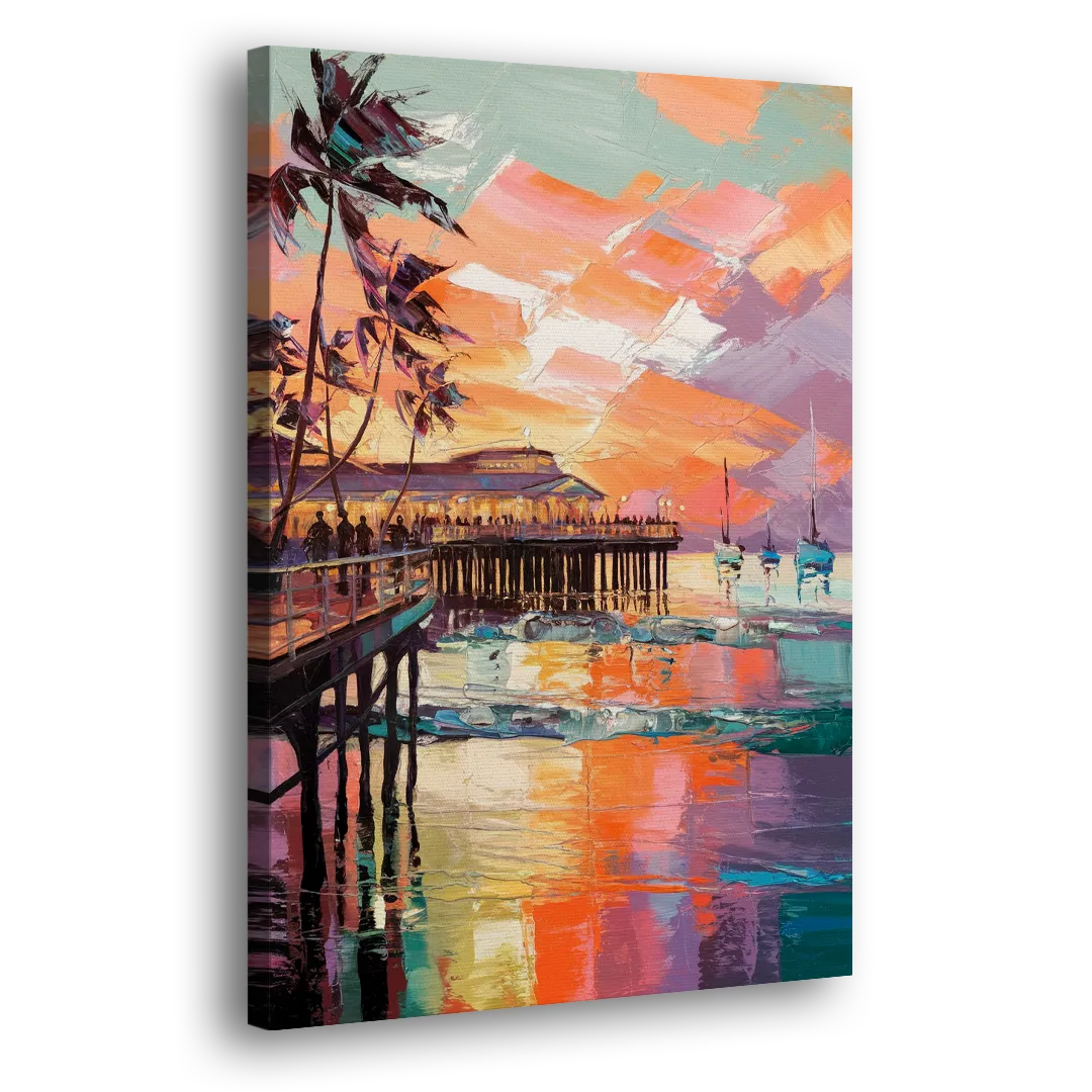 St. Petersburg Pier Vibes Side - Canvas Wall Art