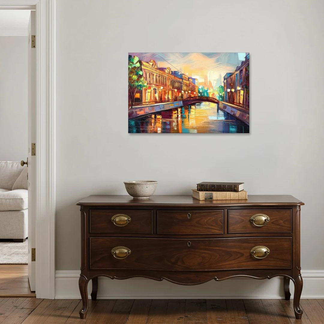 St. Petersburg Vibrant Streets - Canvas Wall Art - Coffee Table - 36x24