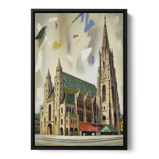St. Stephen's Majesty - Black Framed Canvas Wall Art - Front