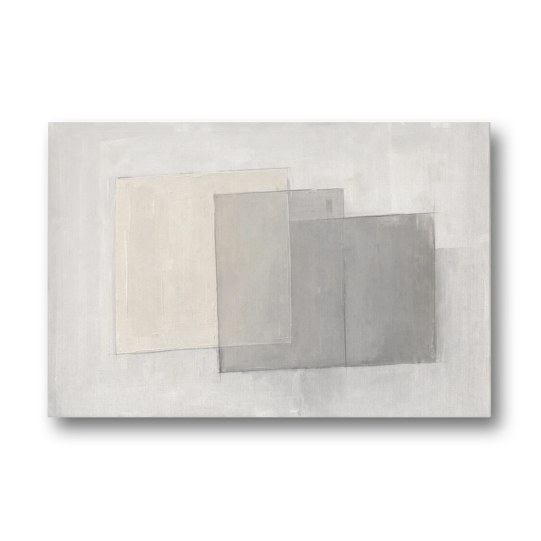 Stacked Tissue Panels - Canvas Wall Art - Front