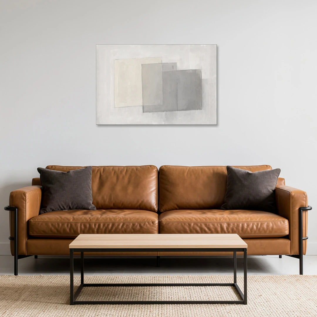 Stacked Tissue Panels - Canvas Wall Art - Sofa - 36x24