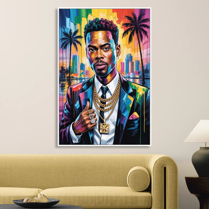 Stand Strong 2.0 Living Room - White Canvas Wall Art