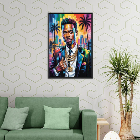 Stand Strong 2.0 - Living Room Black Frame Canvas