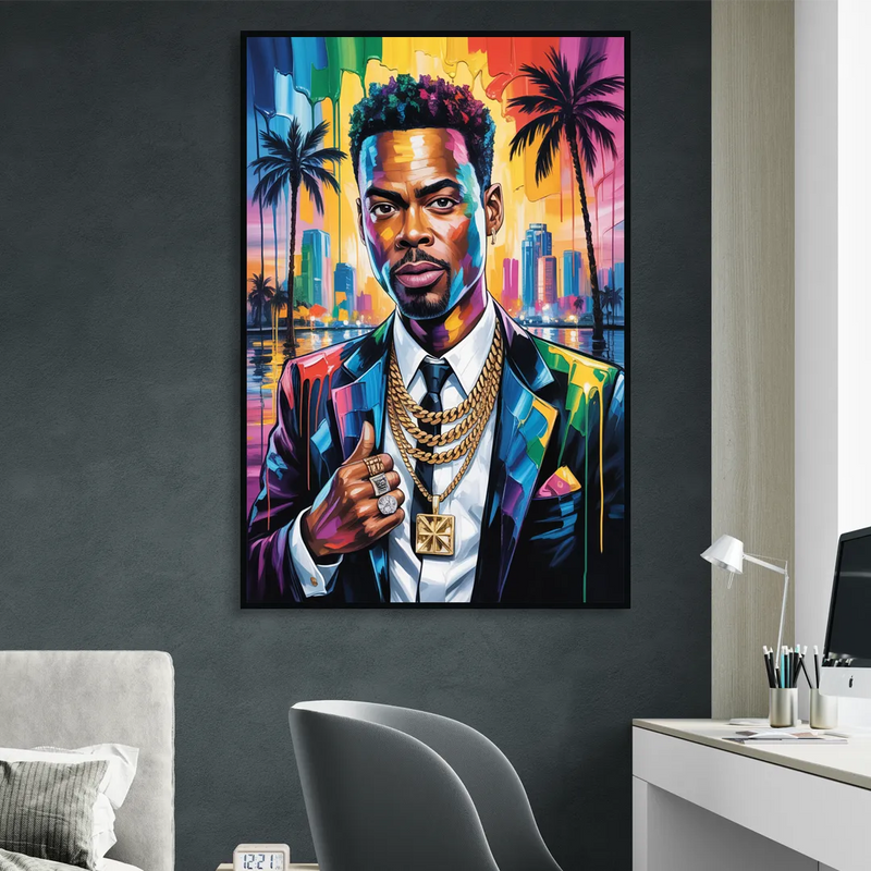 Stand Strong 2.0 Sitting Room - Black Canvas Wall Art