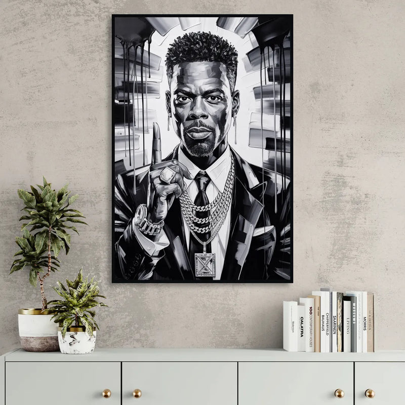 Stand Strong Sitting Room - Black Canvas Wall Art