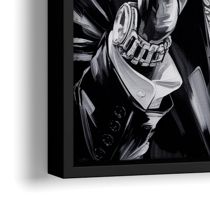 Stand Strong - Close-Up Black Frame Canvas