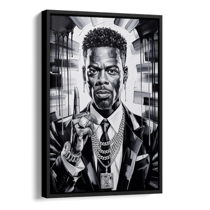 Stand Strong Side - Black Canvas Wall Art