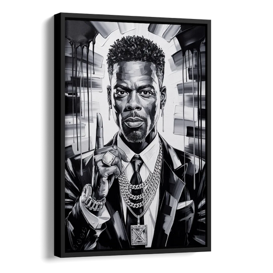 Stand Strong Side - Black Canvas Wall Art