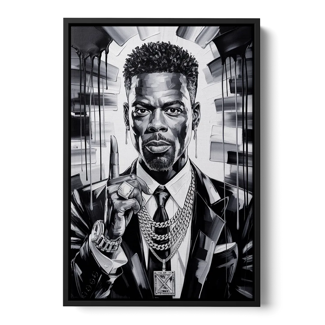 Stand Strong Front - Black Canvas Wall Art