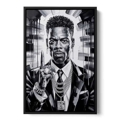 Stand Strong Front - Black Canvas Wall Art