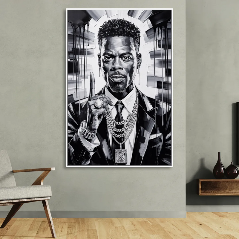 Stand Strong Living Room - White Canvas Wall Art