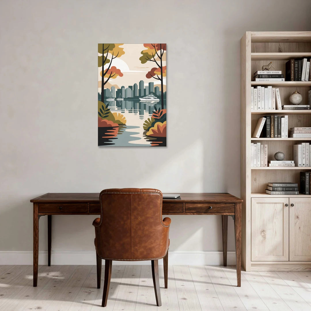 Stanley Park Seawall - Canvas Wall Art - Office - 24x36