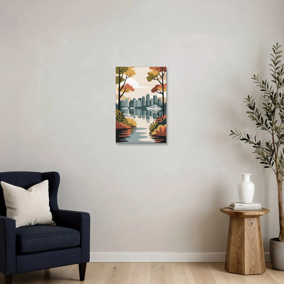 Stanley Park Seawall - Canvas Wall Art - Sofa - 16x24