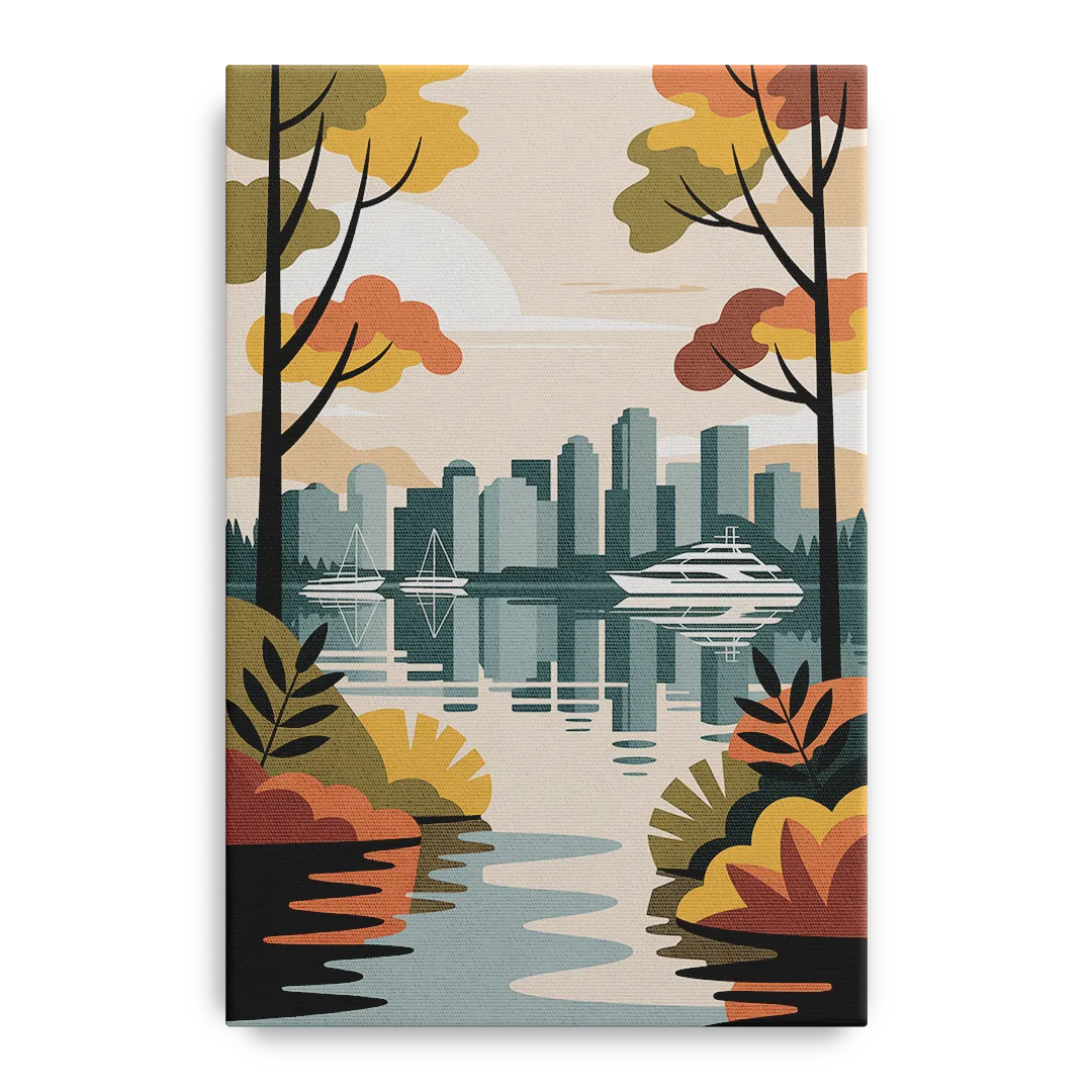 Stanley Park Seawall Front - Canvas Wall Art