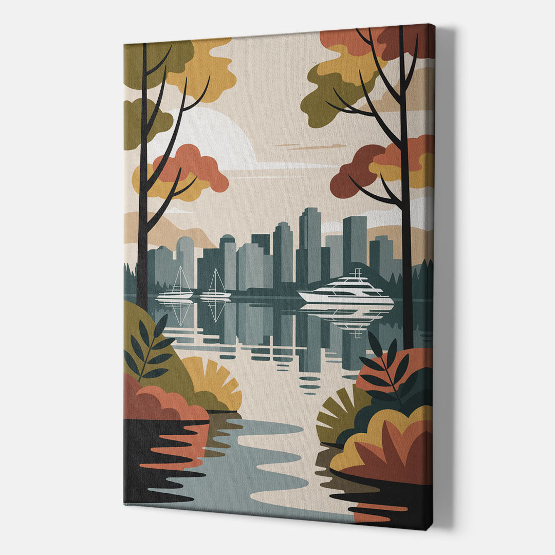 Stanley Park Seawall - Canvas Print Art Sides