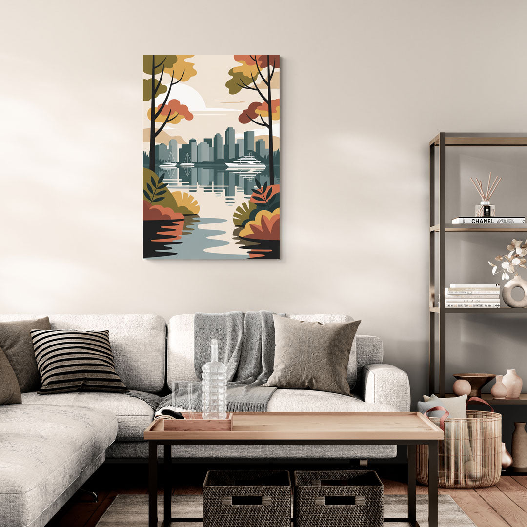 Stanley Park Seawall - Canvas Wall Art Living Room