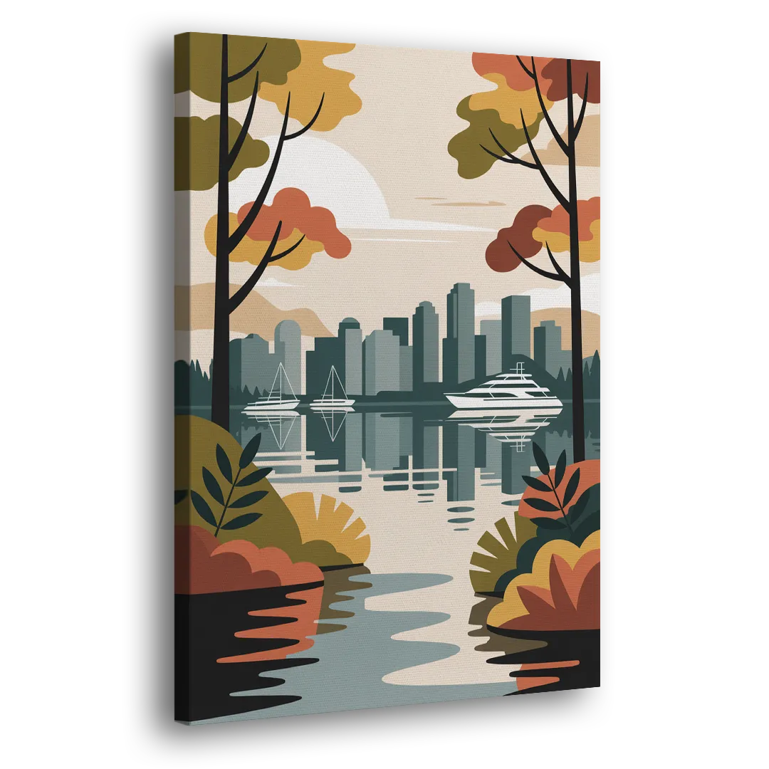 Stanley Park Seawall Side - Canvas Wall Art